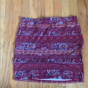 Mini skirts size large